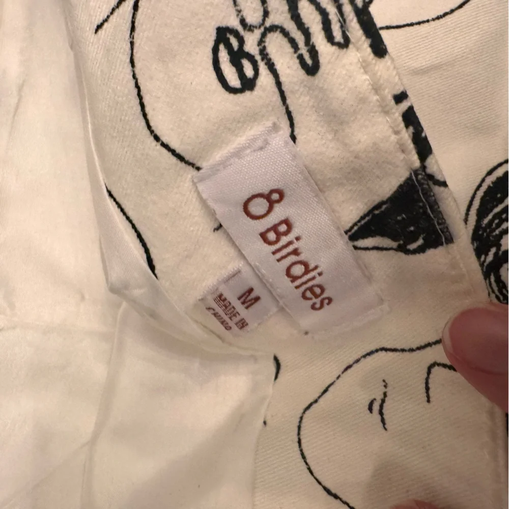 8 BIRDIES Graphic Face Print Mini Skirt - Picture 4 of 4